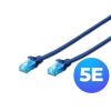 Digitus DK-1512-0025/B patchcord U/UTP kat. 5e, CCA, kolor niebieski, długość 0,25 m