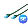 Digitus DK-1512-005/G patchcord U/UTP kat. 5e, CCA, kolor zielony, długość 0,5 m