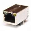 Gniazdo RJ45 10/100 w/LED w/Shield TU TH w/o EMI TinPlated