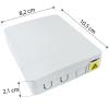 Opton domowa puszka zakończeniowa FTB-02D z adapterem SC/APC i pigtailem G.652.D w zestawie