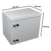 Opton nasłupowa szafa zewnętrzna Rack 19" 9U, 59/52/43, cybant w zestawie