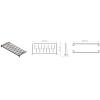 Opton półka Rack 19" 1U, głębokość 200 mm