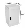 Opton szafa zewnętrzna kanalizacyjna SK1, Rack 19" 12U, 61/89/61