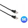 UltraLAN patch cord U/UTP kat. 5e 0,25m czarny, miedziany
